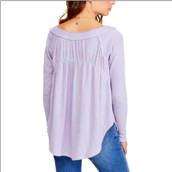 Free People Must Have Henley Lilac Size Medium - Picture 5 of 13